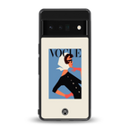 vogue lady back phone cover | glass case for google pixel 6 pro