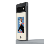 vogue lady back phone cover | glass case for google pixel 6 pro