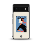 vogue lady back phone cover | glass case for Google Pixel 6A