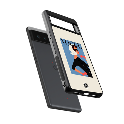 vogue lady back phone cover | glass case for Google Pixel 6A