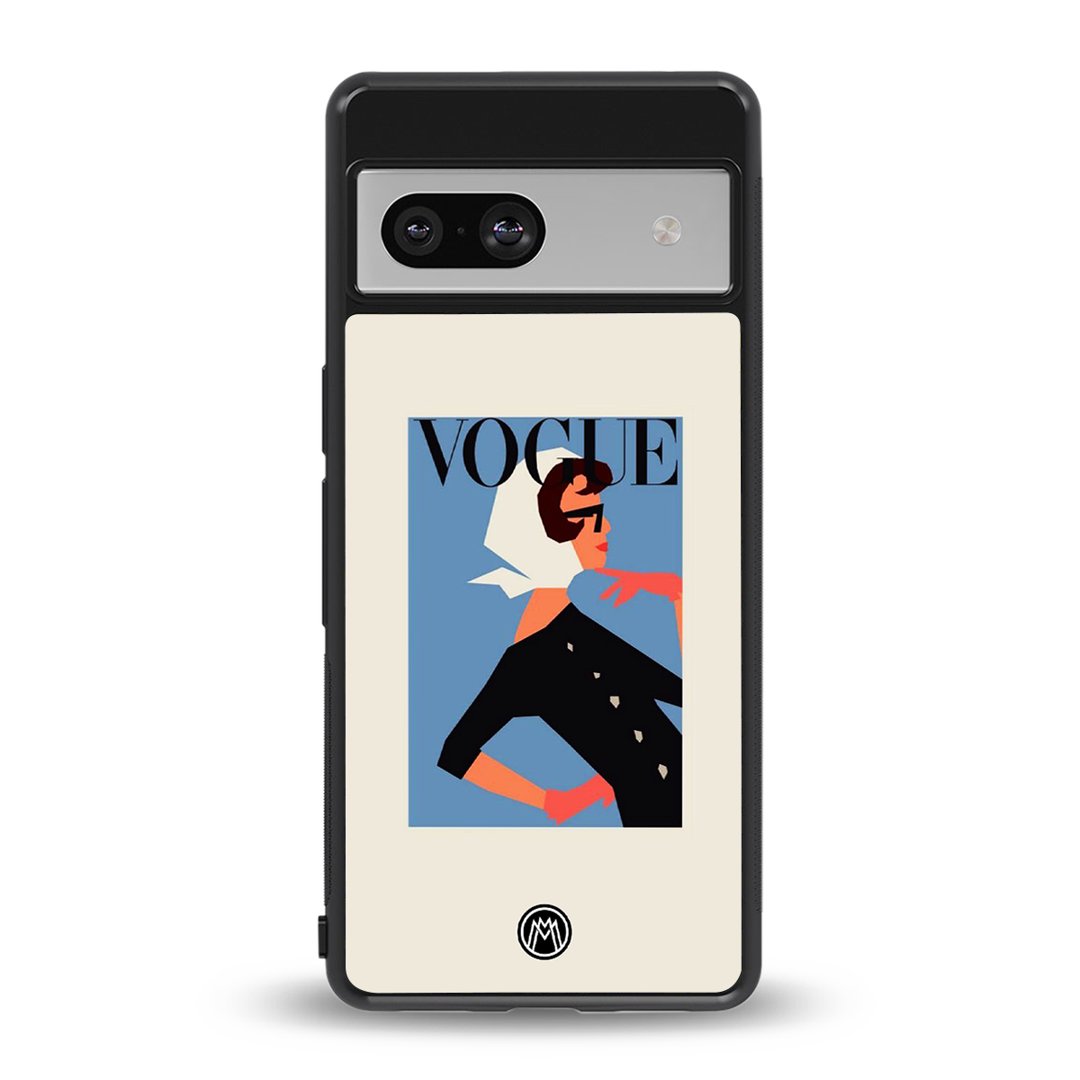 vogue lady back phone cover | glass case for Google Pixel 7