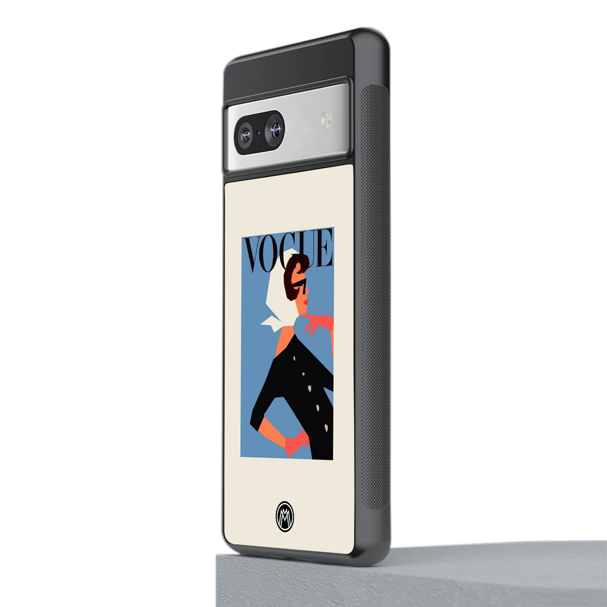 vogue lady back phone cover | glass case for Google Pixel 7