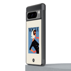 vogue lady back phone cover | glass case for google pixel 8 pro