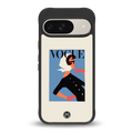vogue lady back phone cover | glass case for google pixel 9
