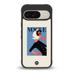 vogue lady back phone cover | glass case for google pixel 9