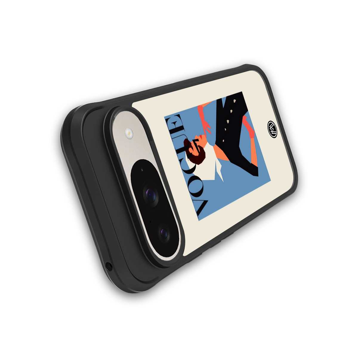 vogue lady back phone cover | glass case for google pixel 9