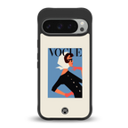 vogue lady back phone cover | glass case for google pixel 9 pro xl