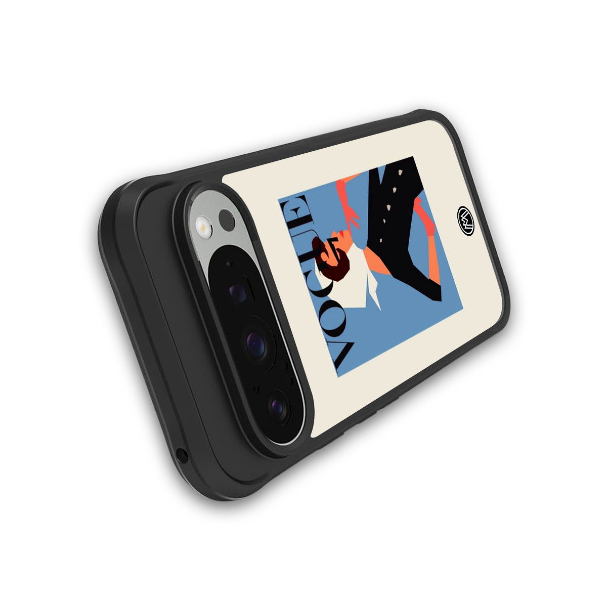 vogue lady back phone cover | glass case for google pixel 9 pro