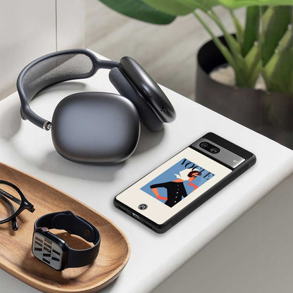 vogue lady back phone cover | glass case for samsung galaxy s23 ultra