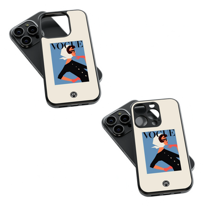 Trendy Glass Back Mobile Case for iPhone, Samsung, Redmi, OnePlus, Google Pixel, Motorola