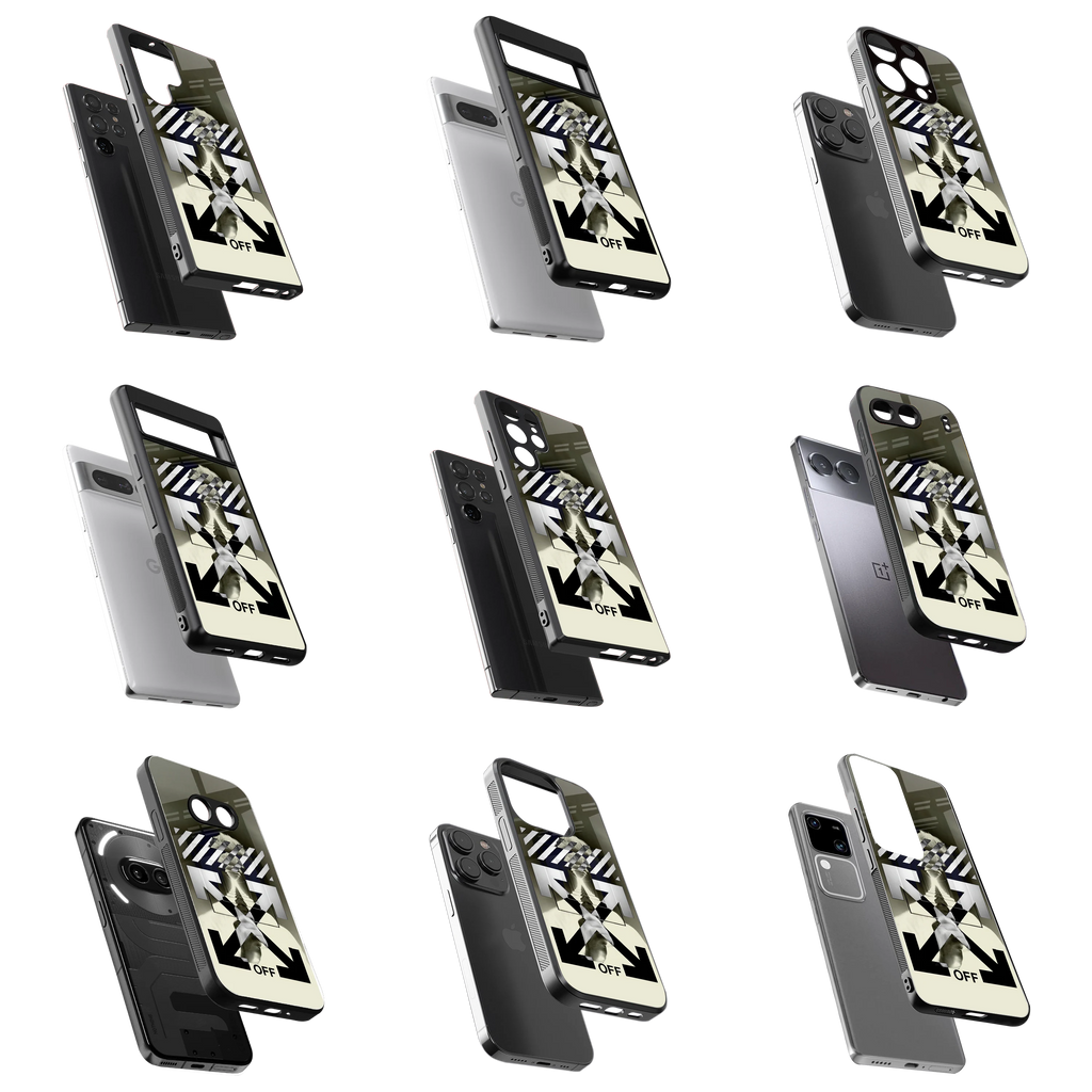 Durable Glass Back Mobile Case for iPhone, Samsung, OnePlus, Google Pixel, Redmi, Vivo, Oppo