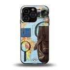 wanderlust back phone cover | glass case for iphone 13 pro