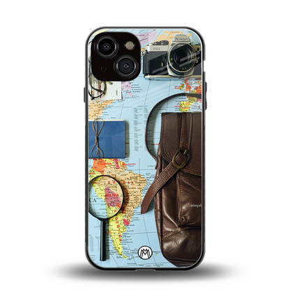 wanderlust back phone cover | glass case for iphone 13