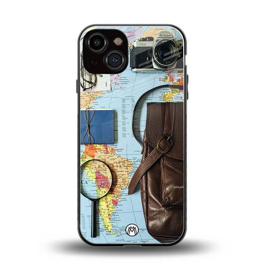 wanderlust back phone cover | glass case for iphone 13
