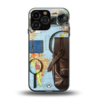 wanderlust back phone cover | glass case for iphone 14 pro max