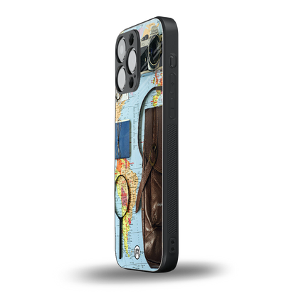 wanderlust back phone cover | glass case for iphone 14 pro max