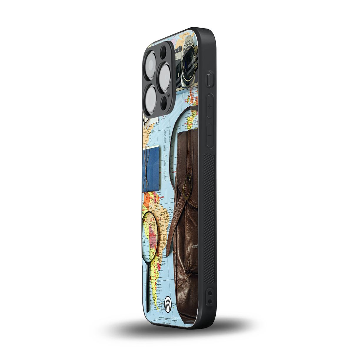 wanderlust back phone cover | glass case for iphone 15 pro