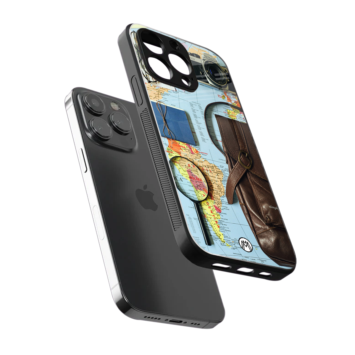 wanderlust back phone cover | glass case for iphone 16 pro max