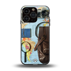 wanderlust back phone cover | glass case for iphone 16 pro