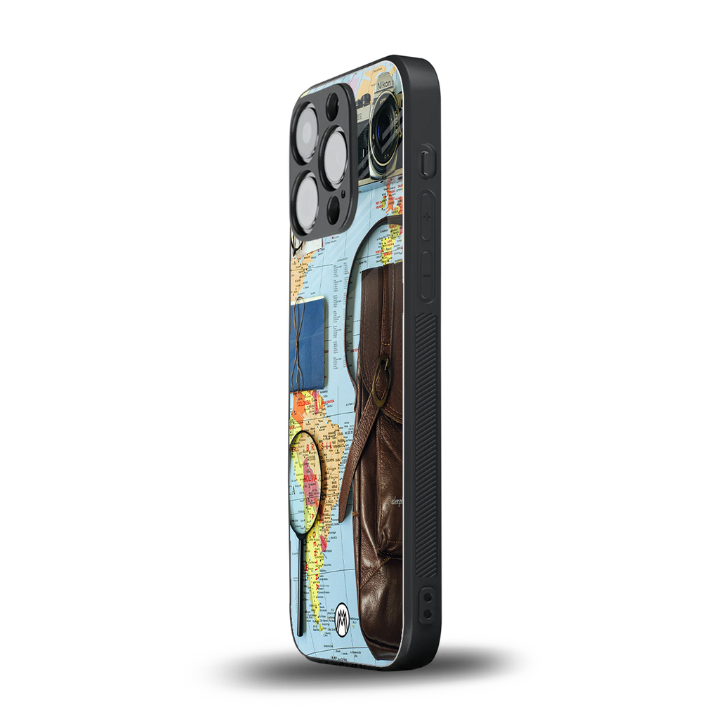 wanderlust back phone cover | glass case for iphone 16 pro