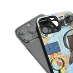 wanderlust back phone cover | glass case for iphone 14 pro max