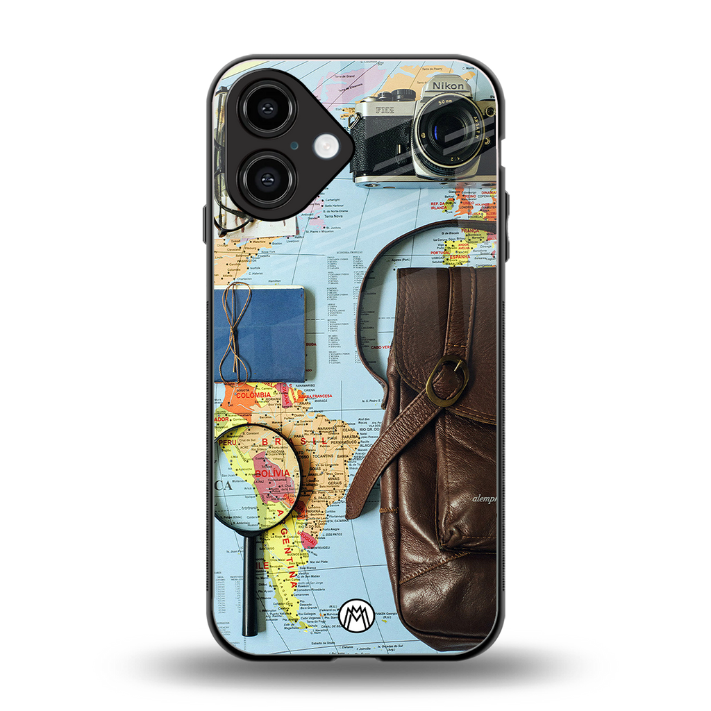 wanderlust back phone cover | glass case for iphone 16