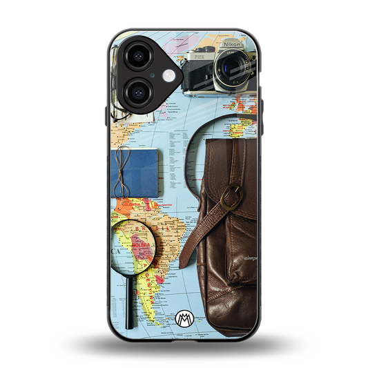 wanderlust back phone cover | glass case for iphone 16