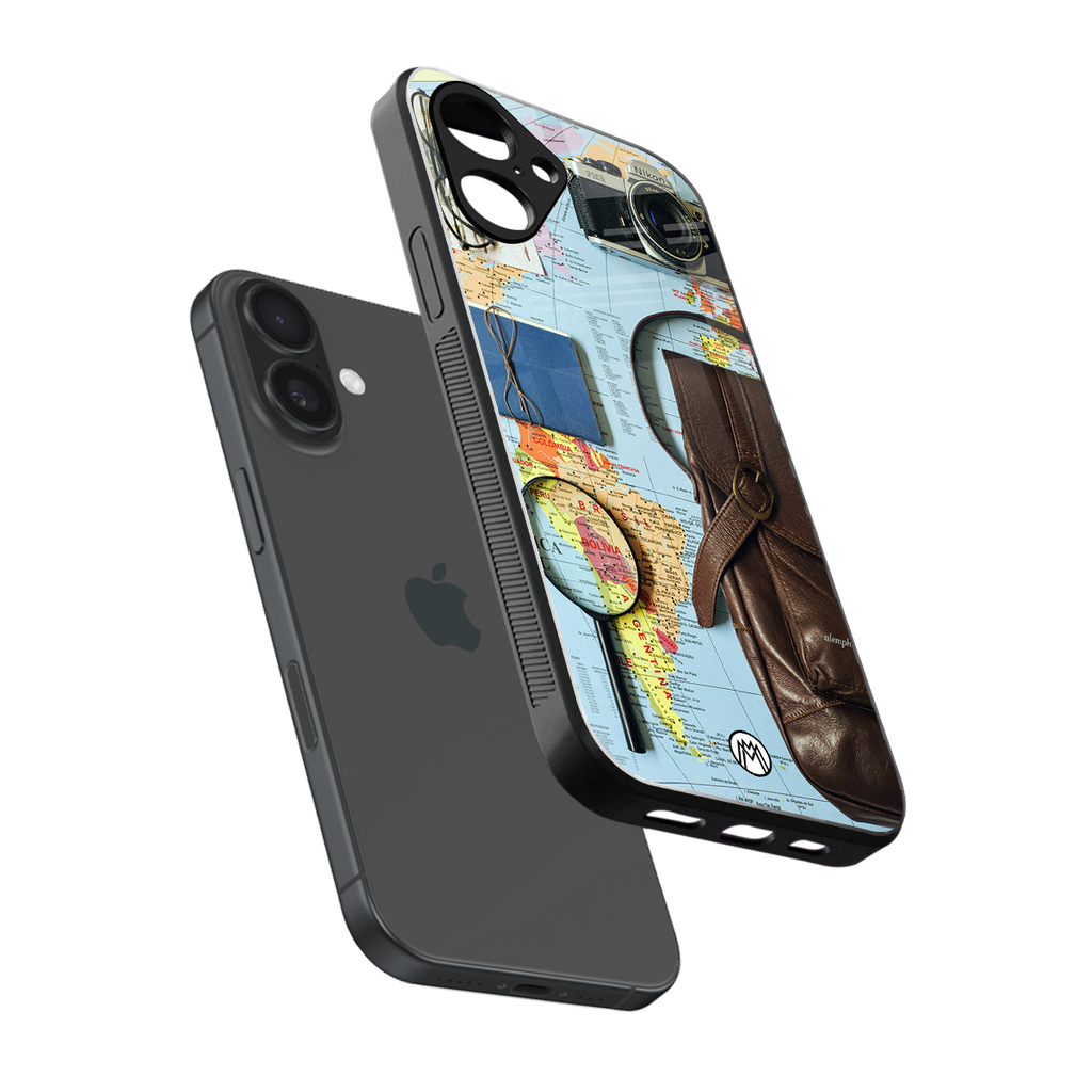 wanderlust back phone cover | glass case for iphone 16