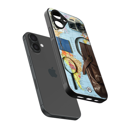 wanderlust back phone cover | glass case for iphone 16