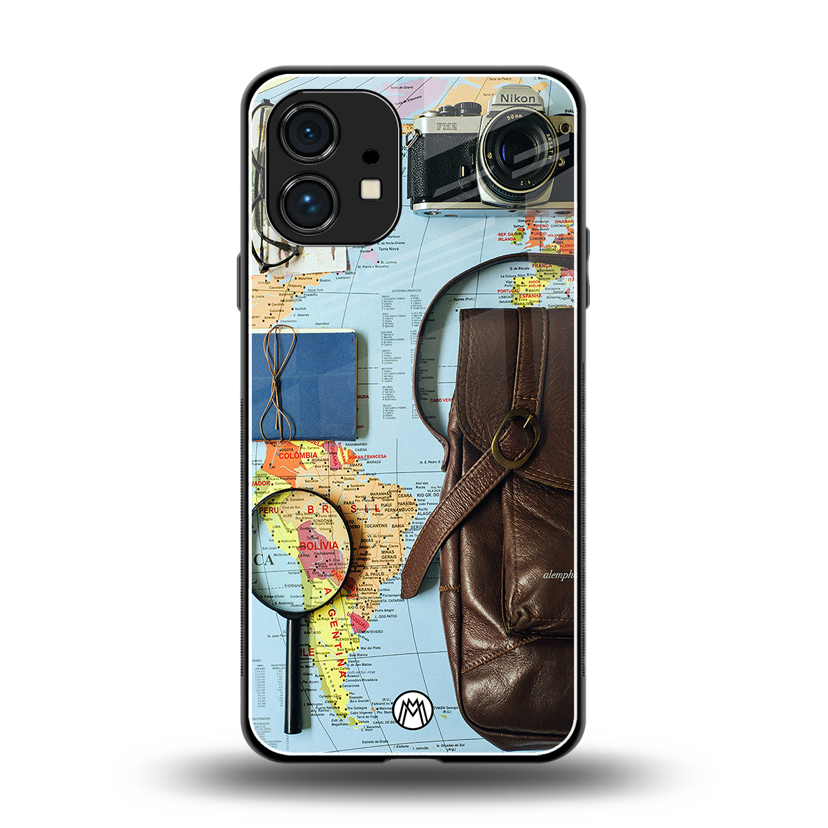 wanderlust back phone cover | glass case for nothing phone 1