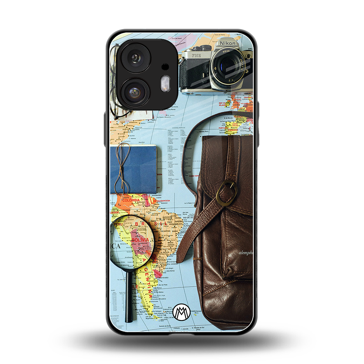wanderlust back phone cover | glass case for nothing phone 2