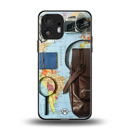 wanderlust back phone cover | glass case for nothing phone 2