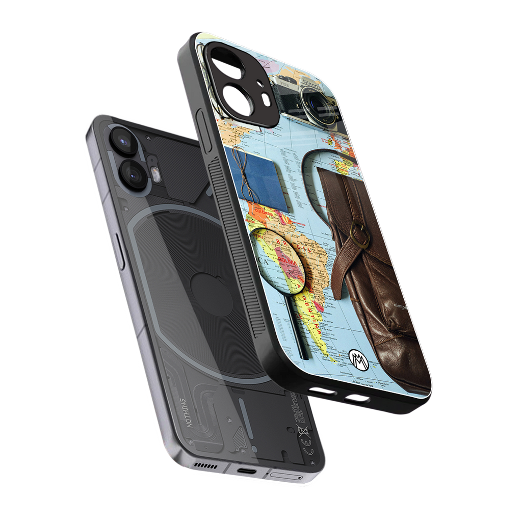 wanderlust back phone cover | glass case for nothing phone 2