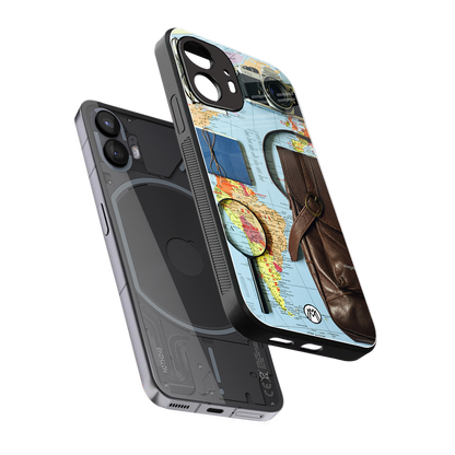 wanderlust back phone cover | glass case for nothing phone 2