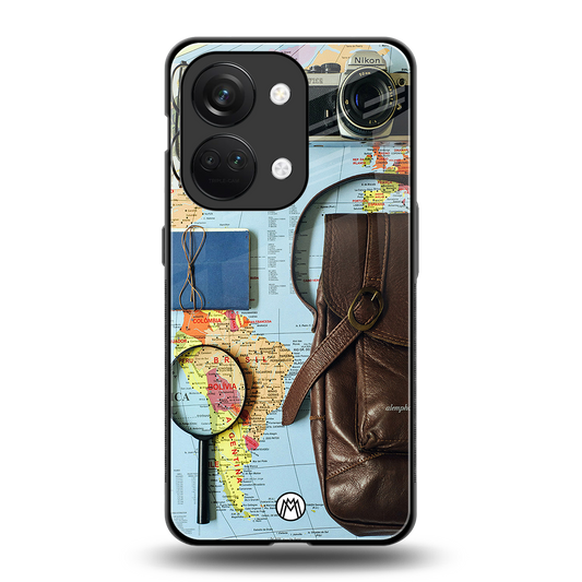 wanderlust back phone cover | glass case for oneplus nord 3