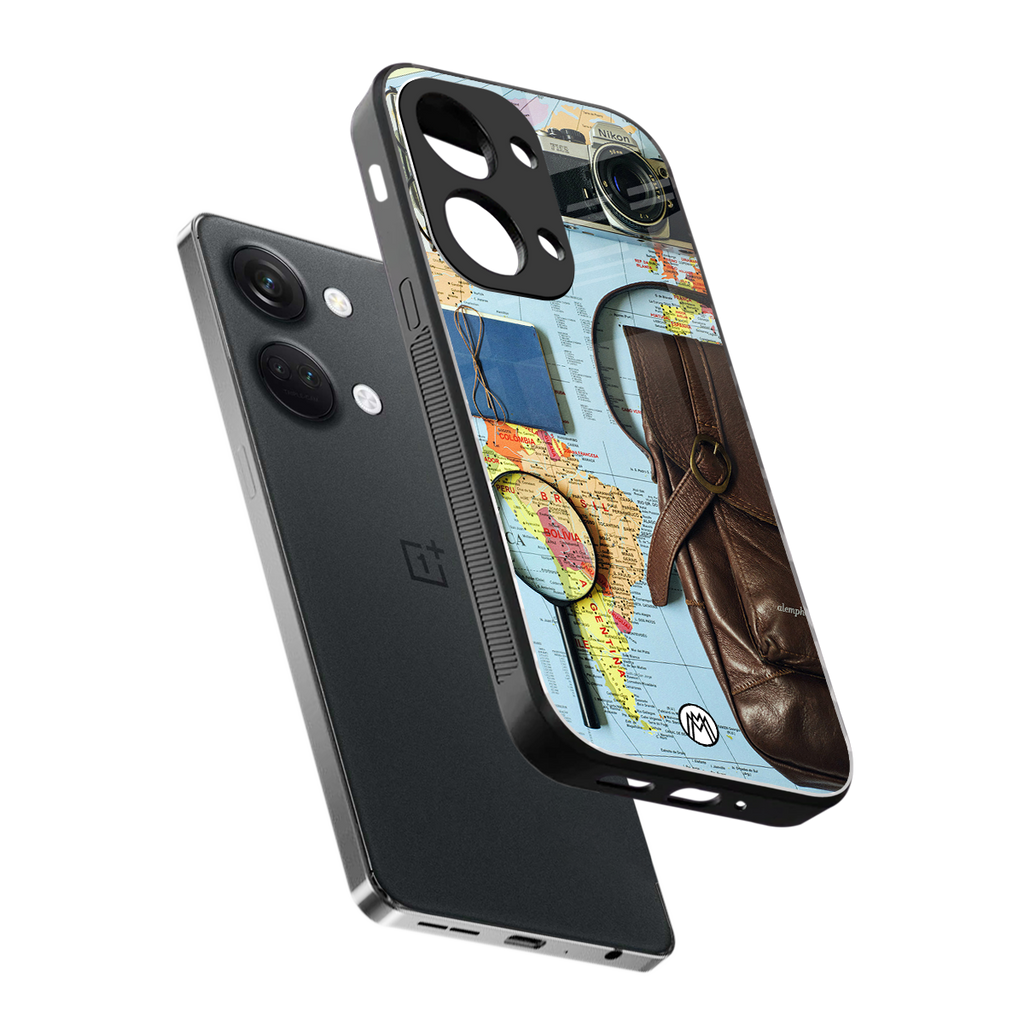wanderlust back phone cover | glass case for oneplus nord 3