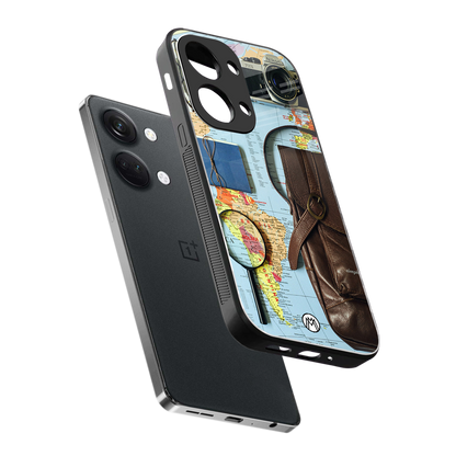 wanderlust back phone cover | glass case for oneplus nord 3