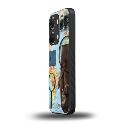 wanderlust back phone cover | glass case for oneplus nord 3