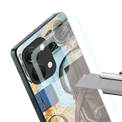 wanderlust back phone cover | glass case for oneplus nord 3