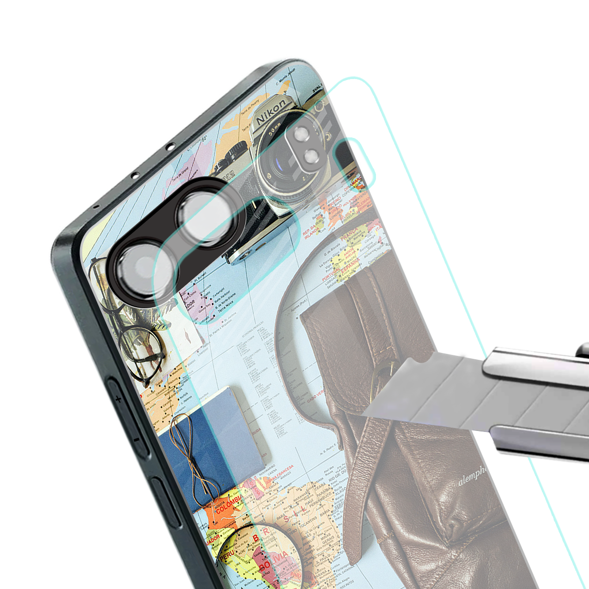 wanderlust back phone cover | glass case for oneplus nord 4