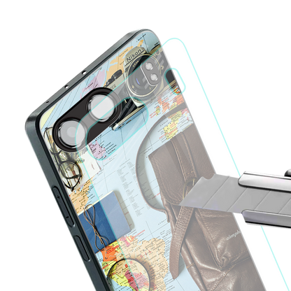 wanderlust back phone cover | glass case for oneplus nord 4