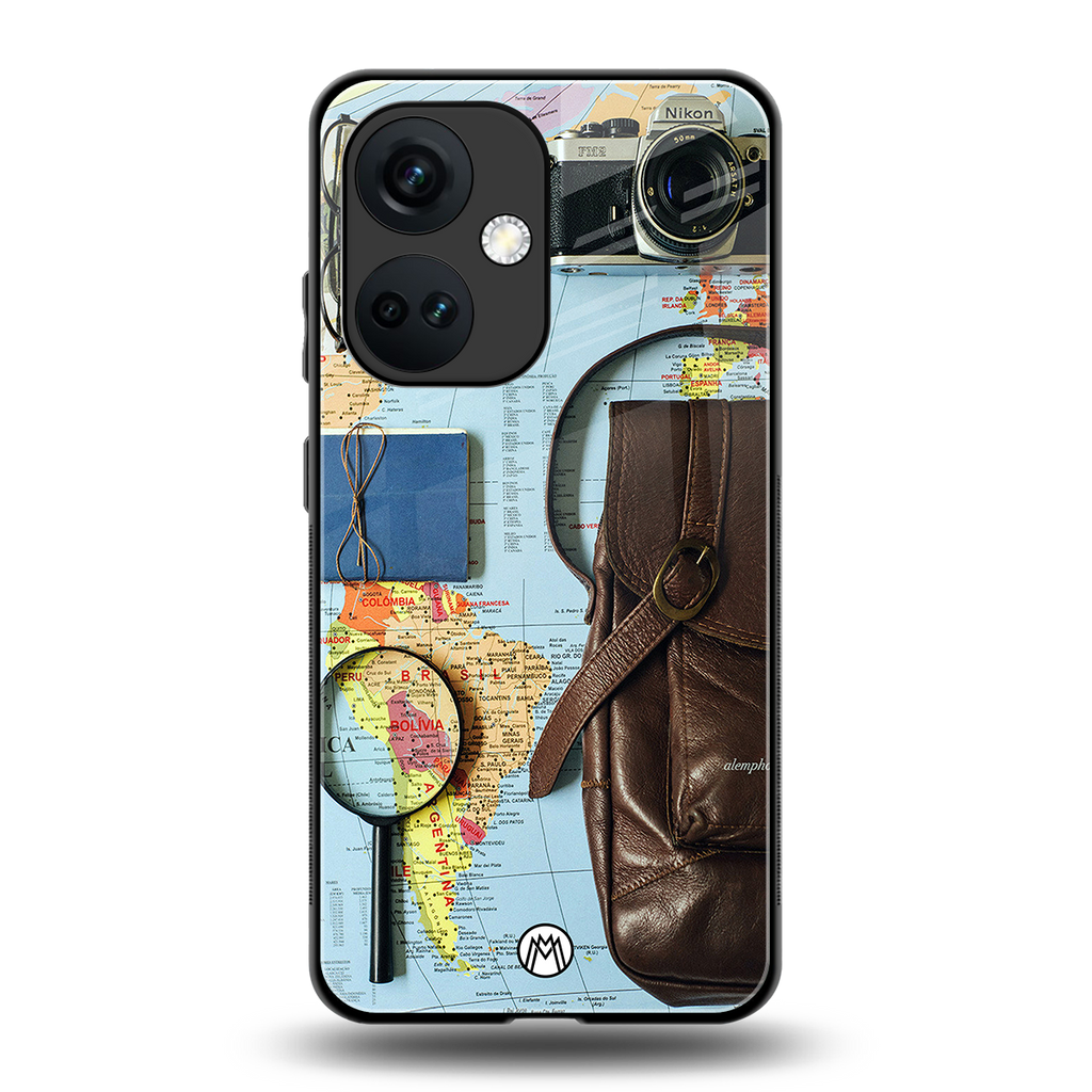wanderlust back phone cover | glass case for oneplus nord ce 3
