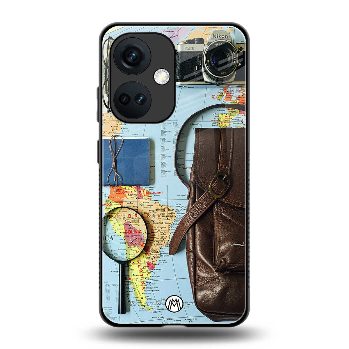 wanderlust back phone cover | glass case for oneplus nord ce 3
