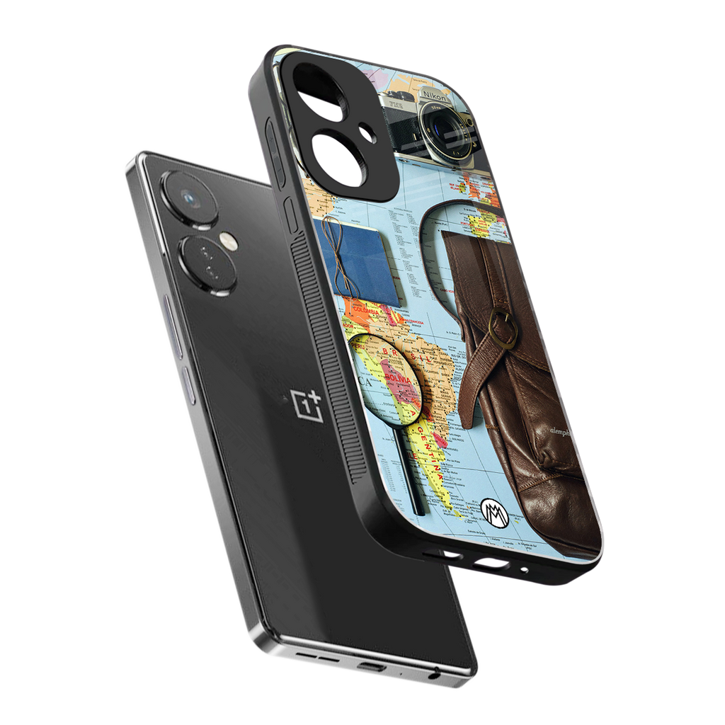 wanderlust back phone cover | glass case for oneplus nord ce 3