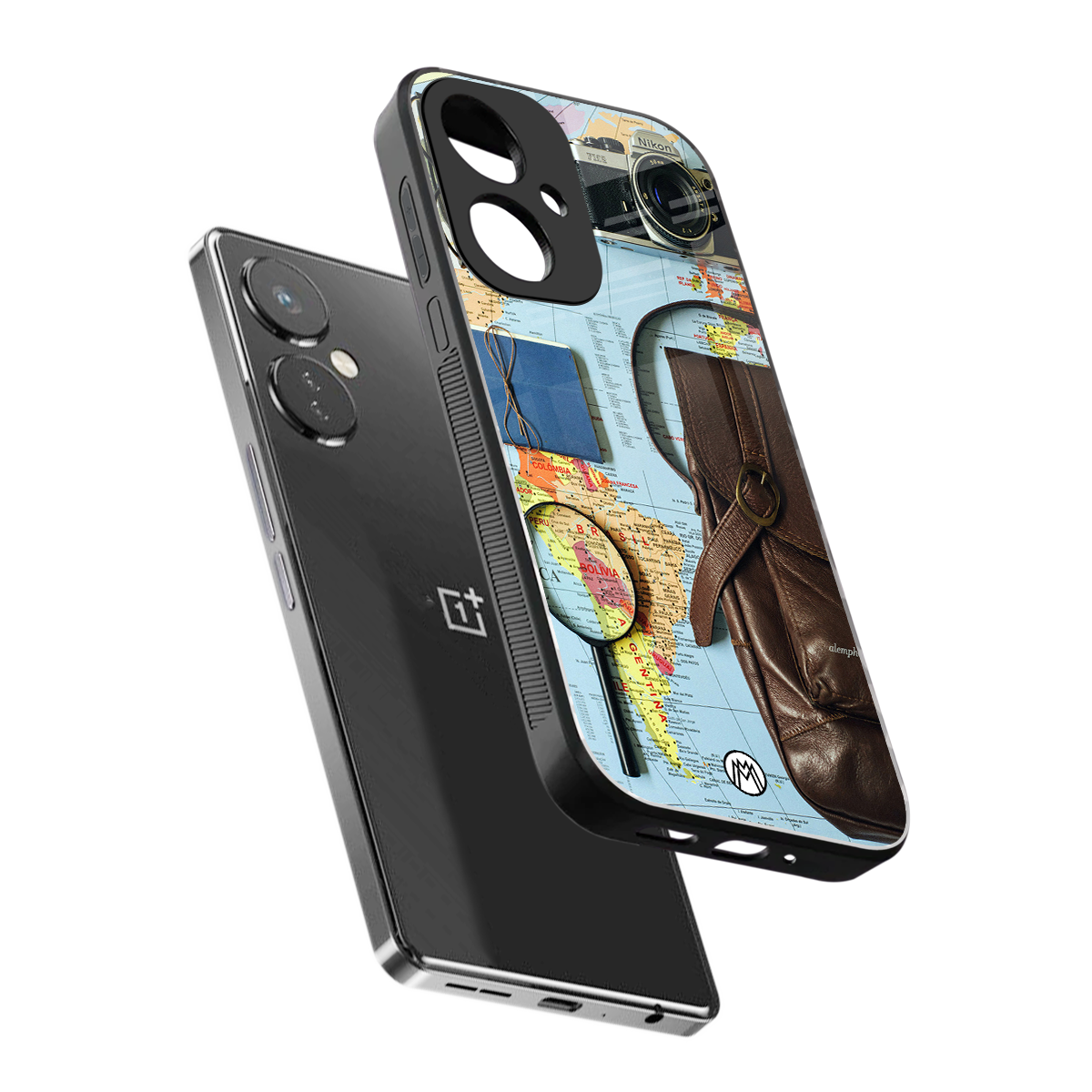 wanderlust back phone cover | glass case for oneplus nord ce 3