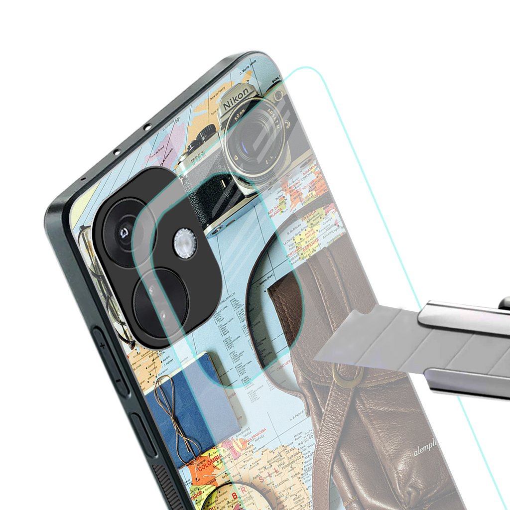 wanderlust back phone cover | glass case for oneplus nord ce 3