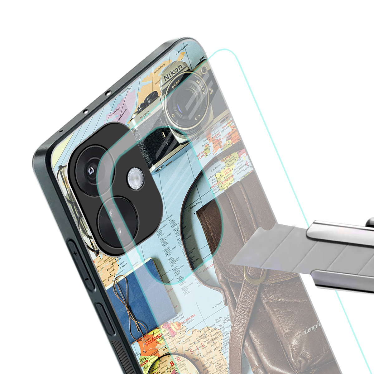 wanderlust back phone cover | glass case for oneplus nord ce 3