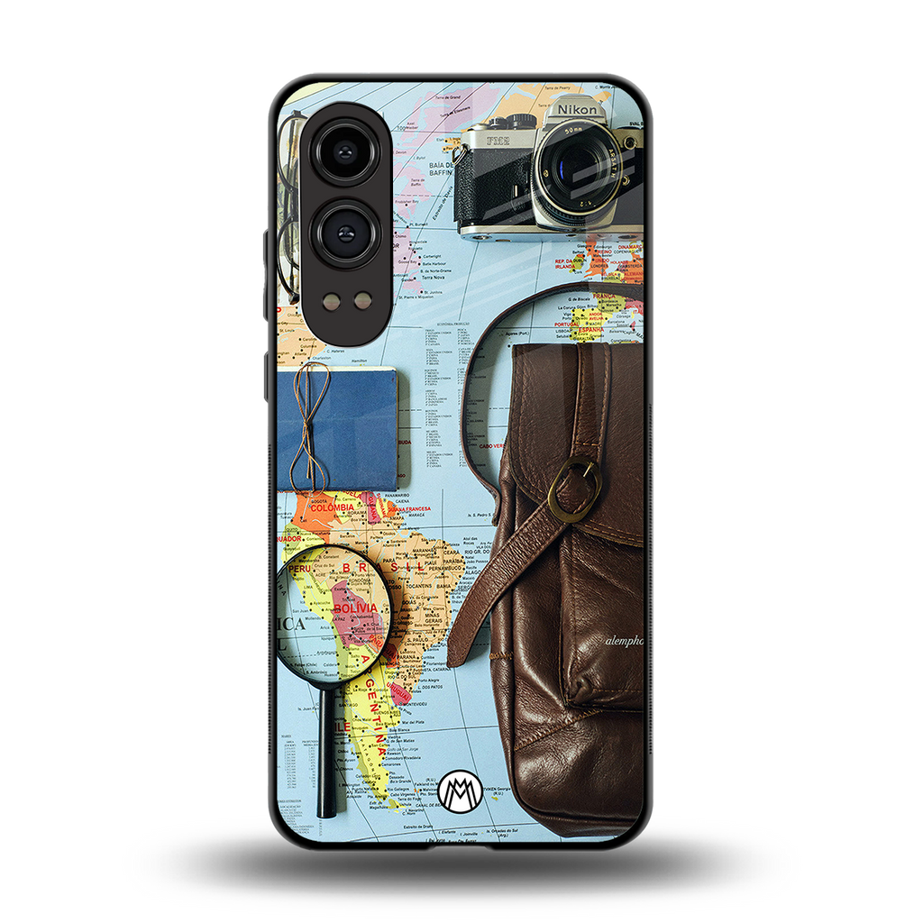 wanderlust back phone cover | glass case for oneplus nord ce 4 lite