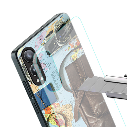 wanderlust back phone cover | glass case for oneplus nord ce 4 lite