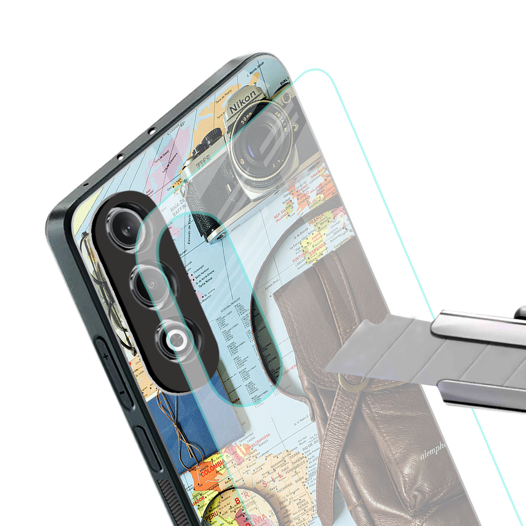wanderlust back phone cover | glass case for oneplus nord ce 4